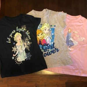 Frozen Elsa Anna 2T Girls Shirt Lot NWT